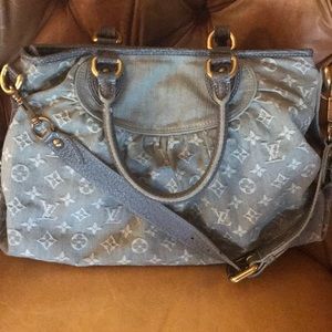 Louis Vuitton handbag. Grey. Gently used